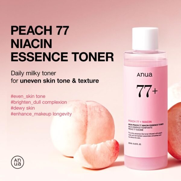 Peach 77 Niacin Essence Toner 250ml - Image 4