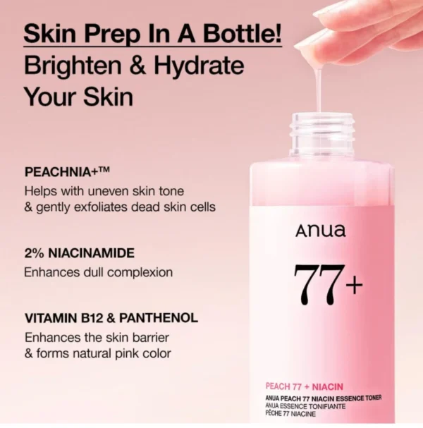 Peach 77 Niacin Essence Toner 250ml - Image 5