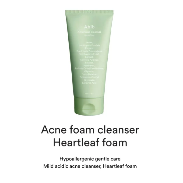 Acne foam cleanser Heartleaf foam  150ml / 5.07 fl.oz - Image 2
