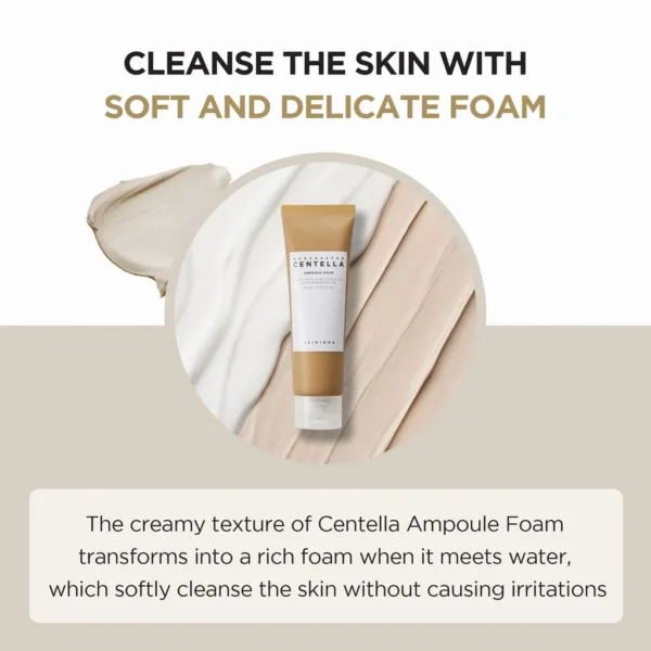 SKIN1004 Madagascar Centella Ampoule Foam 4.22 fl.oz, 125ml, Low pH Foam Cleanser, Natural Soda Powder Coconut Surfactant and EWG Green Grade - Image 4