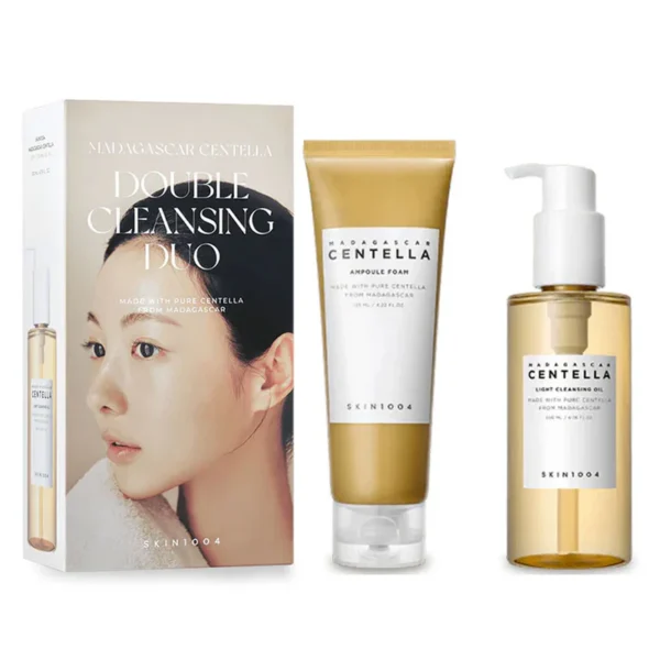 Double Cleansing Duo Effective Double Cleansing Set/ SKIN1004 Madagascar Centella Ampoule Low pH Foam Cleanser/ Light Cleansing Oil