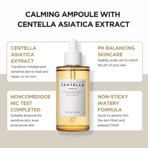 SKIN1004 Madagascar Centella Asiatica Ampoule Facial Serum 3.38 fl.oz(100ml) - Image 3