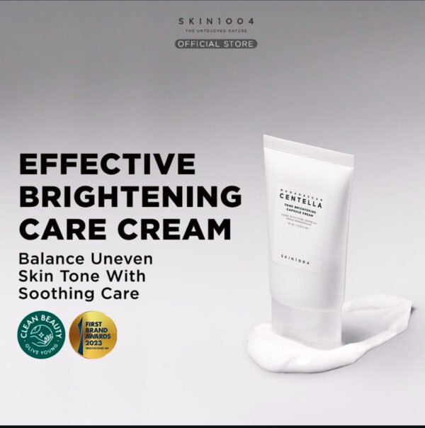 SKIN1004 Madagascar Centella Tone Brightening Capsule Cream 2.53 fl.oz, 75ml, Non-sticky Hydrating Brightening