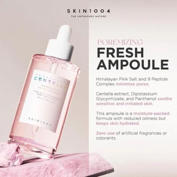 SKIN1004 Madagascar Centella Poremizing Fresh Ampoule 3.38 fl. oz(100ml) | Soothing Hydration | Oily Combination Skin - Image 2
