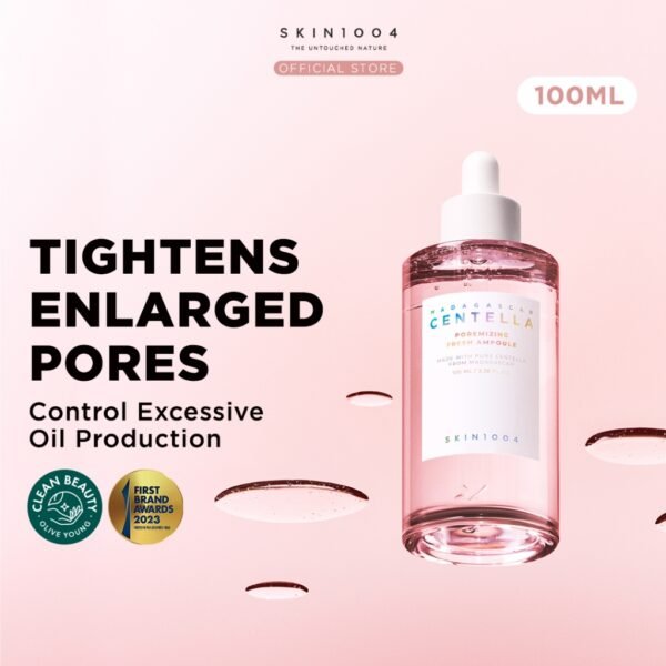 SKIN1004 Madagascar Centella Poremizing Fresh Ampoule 3.38 fl. oz(100ml) | Soothing Hydration | Oily Combination Skin