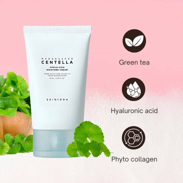 SKIN1004 Madagascar Centella Hyalu-Cica Moisture Cream 2.53 fl.oz, 75ml - Image 3