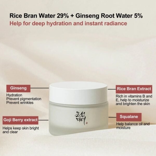 Beauty of Joseon Dynasty Cream Hydrating Face Moisturizer for Dry, Sensitive Skin, Korean Skincare for Men and Women 50ml, 1.69 fl.oz. - Image 6