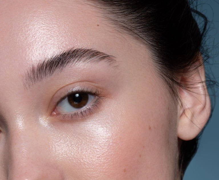 About 10 Beautiful natural woman extreme close-up