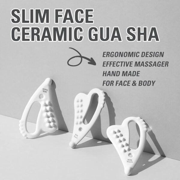 MilkTouch Slim Face Ceramic Gua Sha - Image 4