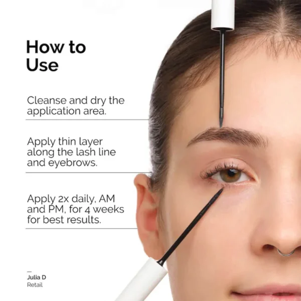 The Ordinary Multi-Peptide Lash and Brow Serum, Peptide-Powered Formula for Thicker, Fuller Looking Lashes & Brows - Image 4