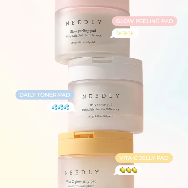 NEEDLY | Vita C Glow Jelly Pad | Brightening Toner Pad for Exfoliation, Blemish Care, and Tone Improvement - Image 6