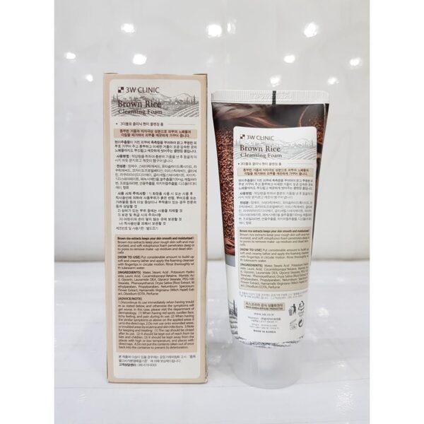 3W Clinic Cleansing Foam, Brown Rice, 100 ml/3.38 Ounce - Image 2