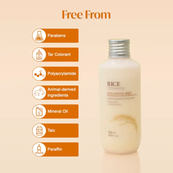 Rice & Ceramide Moisturizing Emulsion 150ml - Image 2