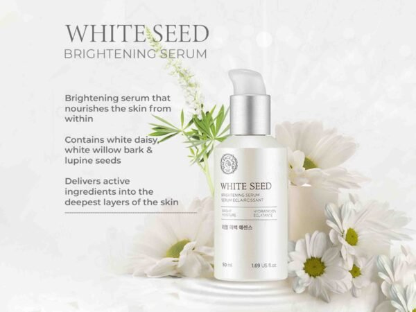 The Face Shop Whiteseed Brightening Serum | Deep Skin Brightening, Boost Moisturization & Pore Minimize | Skin Texture & Clarity Improvement, Dullness Reducing, 1.69 Fl Oz - Image 4