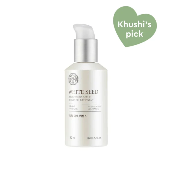 The Face Shop Whiteseed Brightening Serum | Deep Skin Brightening, Boost Moisturization & Pore Minimize | Skin Texture & Clarity Improvement, Dullness Reducing, 1.69 Fl Oz
