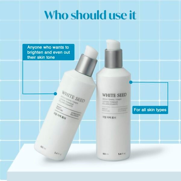 The Face Shop White Seed Brightening Toner | White Lupin Seed | White Daisy| Niacinamide | Moisturizing | Brightening - Image 4