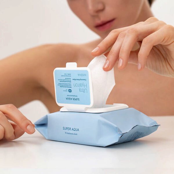 Missha Super Aqua Ultra Hyalron Cleansing Water Wipes 30pcs - Image 2
