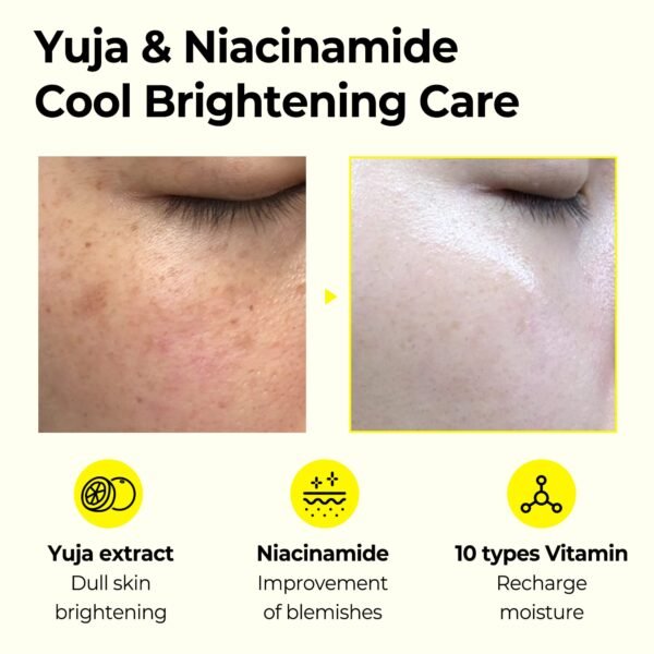 SOME BY MI 2024 Yuja Niacin Brightening Moisture Gel Cream - 3.38Oz, 100ml - Made from 10 Vitamin for Dull-Looking Skin - Mild Moisturizer for Skin Calming, Melasma and Blemish Care - Korean Skin Care - Image 3