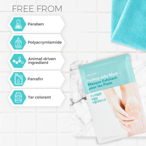 The Face Shop Smile Foot Peeling Jellly Mask For Unisex 40ml - Image 3