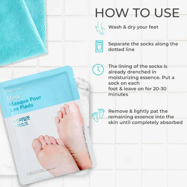 The Face Shop Smile Foot Peeling Jellly Mask For Unisex 40ml - Image 4