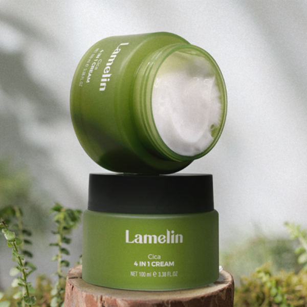Lamelin Cica 4in1 Cream Toner + Ampoule + Emulsion & Cica 4in1 Cream 100ml