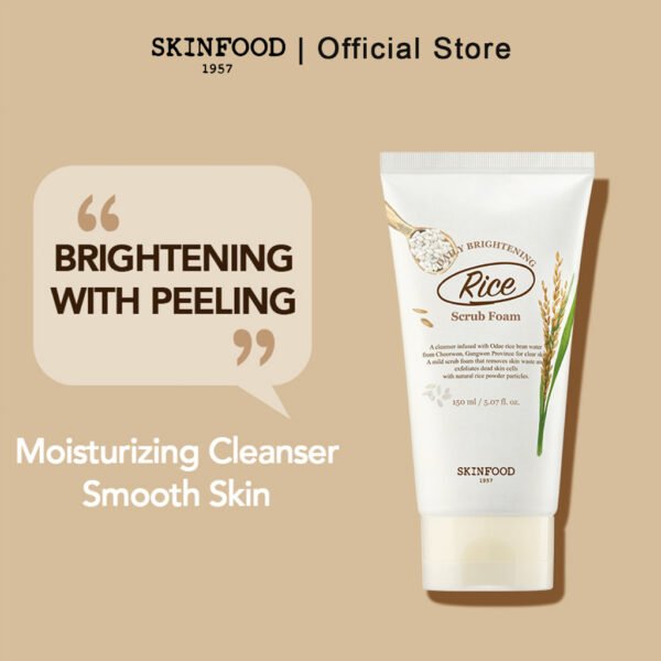 SKINFOOD Rice Daily Brightening Scrub Foam 150ml