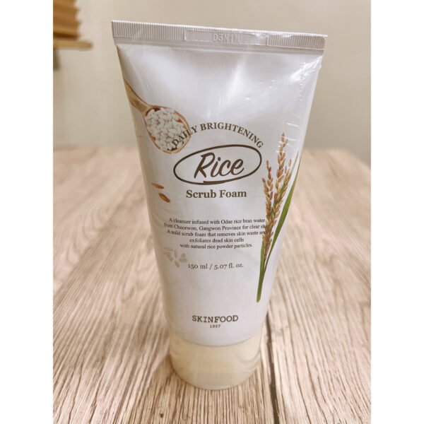 SKINFOOD Rice Daily Brightening Scrub Foam 150ml - Image 3