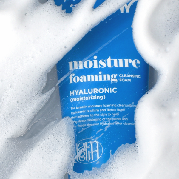 LAMELIN Moisture Foaming Cleansing Foam Hyaluronic 100ml - Image 3