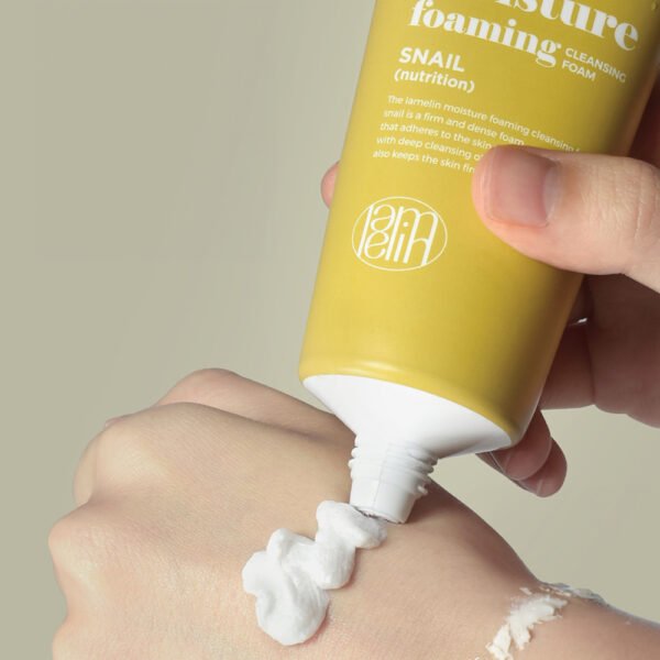 LAMELIN Moisture Foaming Cleansing Foam Snail 100ml - Image 3