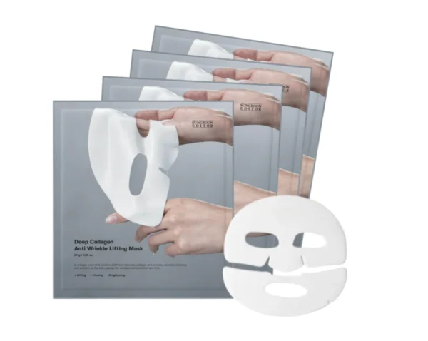 SUNGBOON EDITOR Deep Collagen Overnight mask 37gx4ea | Original Hydrating Collagen Face Mask | Real Collagen 2,160,000PPB for Elasticity |TikTok Trend Items Korean Skin Care 1 BOX CONTAINS 4 Masks - Image 2