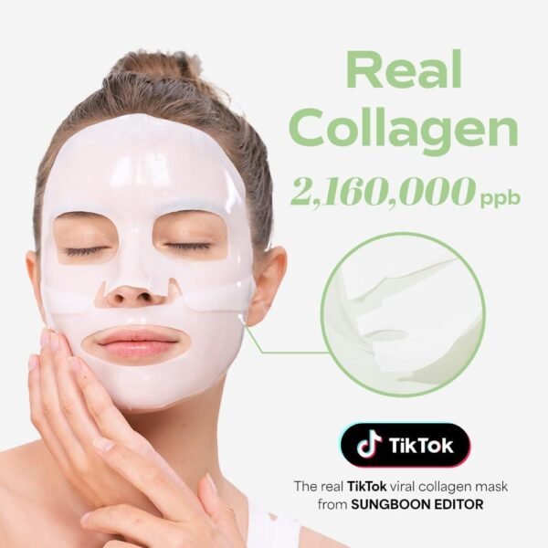 SUNGBOON EDITOR Deep Collagen Overnight mask 37g Original Hydrating Collagen Face Mask | Real Collagen 2,160,000PPB for Elasticity |TikTok Trend Items Korean Skin Care - Image 4