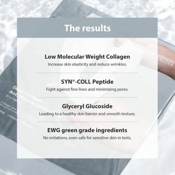 SUNGBOON EDITOR Deep Collagen Overnight mask 37g Original Hydrating Collagen Face Mask | Real Collagen 2,160,000PPB for Elasticity |TikTok Trend Items Korean Skin Care - Image 7