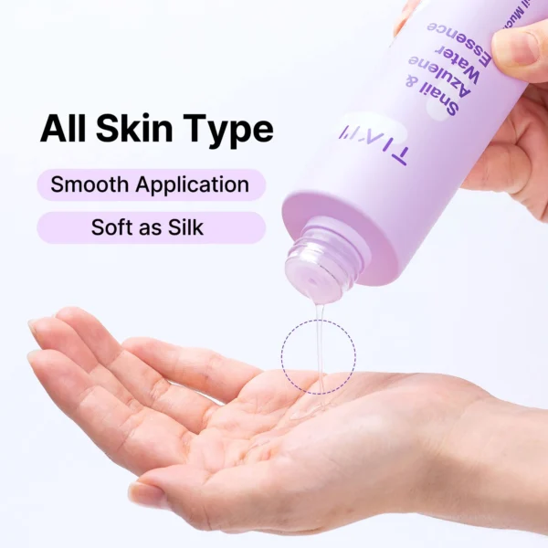 TIAM Snail & Azulene Water Essence, 6.1 fl oz, Snail Mucin Essence Facial Toner, Calming, Hydrating with Snail Secretion Filtrate, Korean Skin Care - Image 5