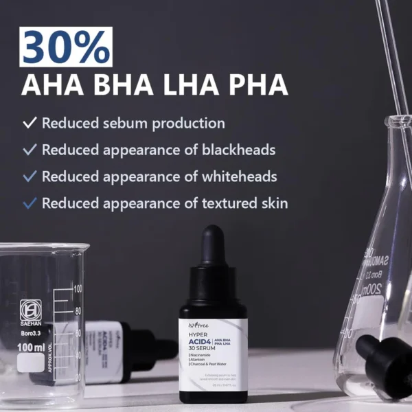 ISNTREE Hyper Acid 4 (AHA BHA PHA LAH) 30 Serum 20ml | Wash-off serum | Gentle Chemical Exfoliant | Korean Skincare - Image 3