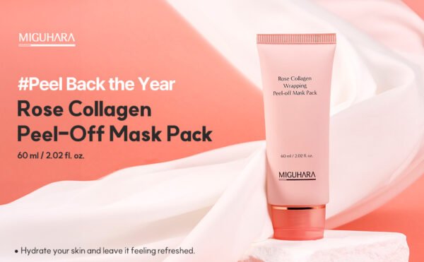 Rose Collagen Wrapping Peel-off Mask Pack | Korean Skincare Mask Pack (60ml/2.02 fl.oz.) - Image 2