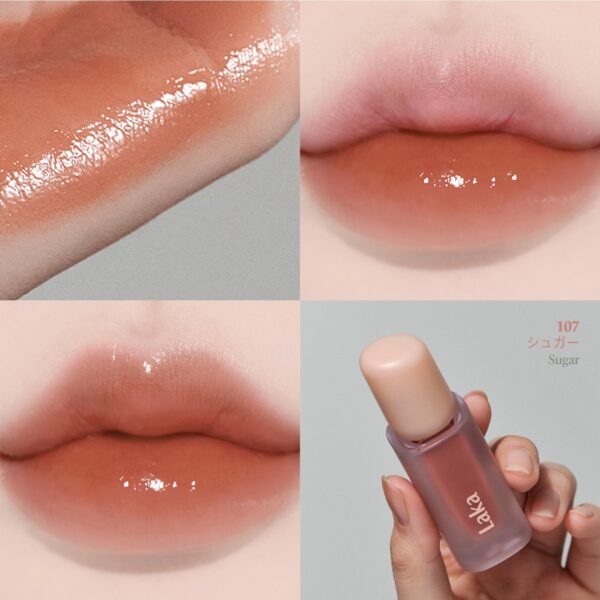 Laka Fruity Glam Tint #107 Sugar Lip Color, Genuine Japanese Product - Image 2
