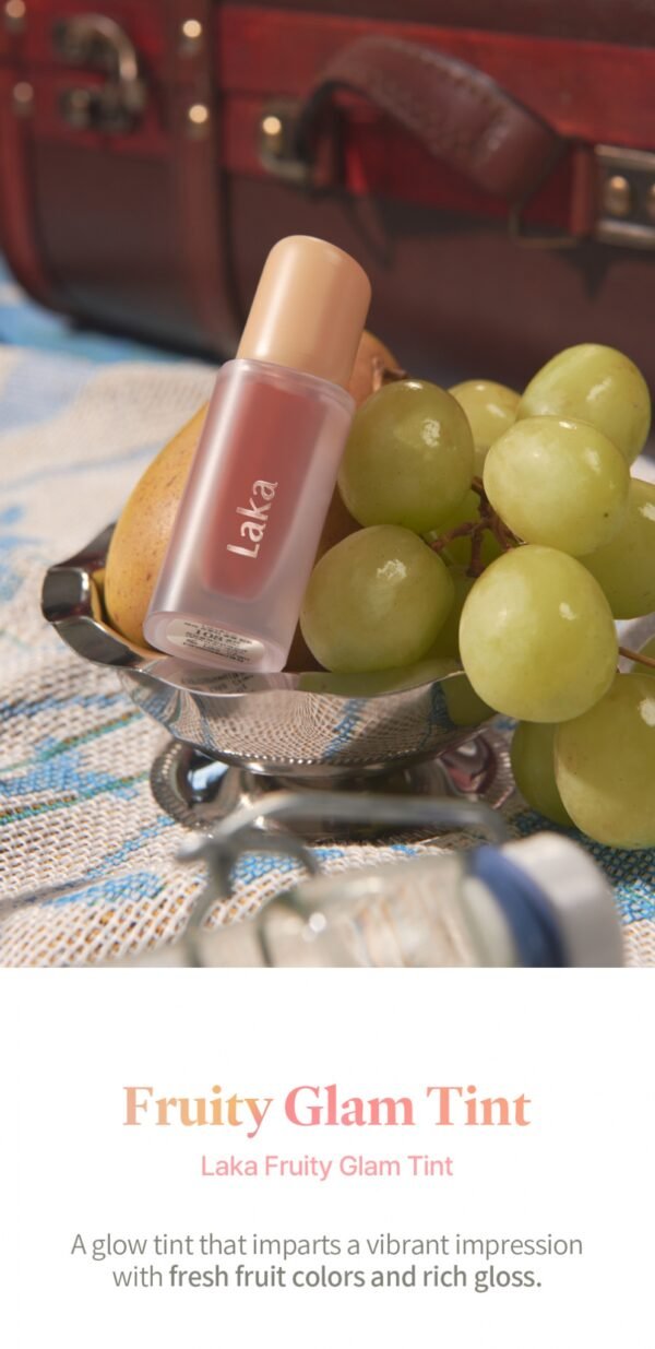 Laka Fruity Glam Tint #107 Sugar Lip Color, Genuine Japanese Product - Image 3