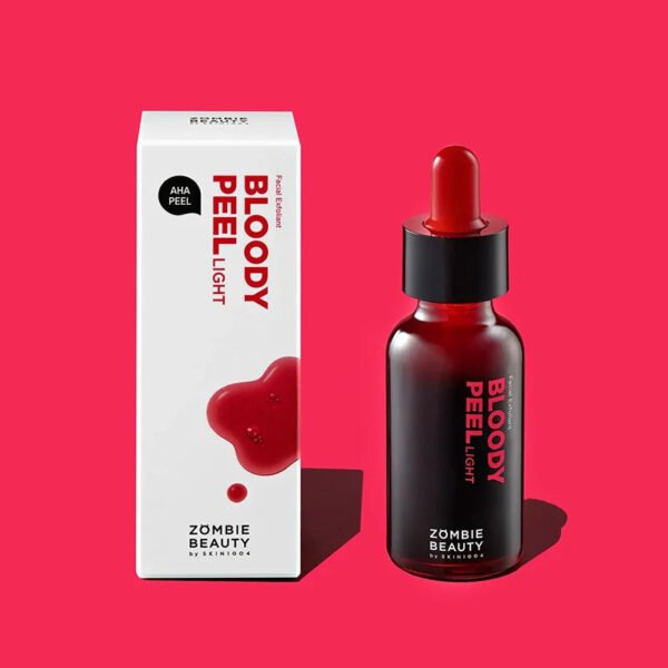 SKIN1004 Bloody Peel 1.01 fl.oz, 30ml AHA 17% Peeling Solution, Pulls off Dramatic Exfoliation Effect with Special Home-care