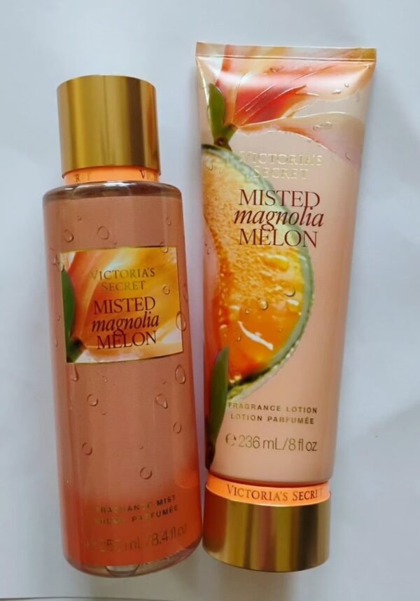 Victoria’s Secret Misted Magnolia Melon Fragrance Mist & Lotion 8.4 fl Oz Limited Edition