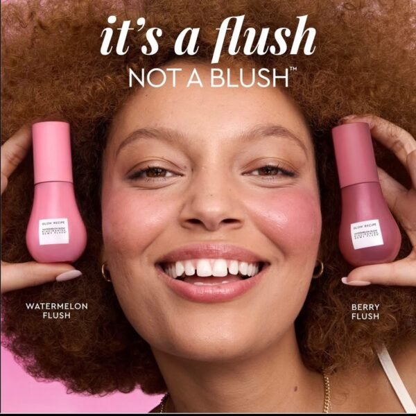 Glow Recipe Dewy Flush Duo - Berry Flush & Watermelon Flush Niacinamide Dewy Flush Tinted Serums - Glowy, Hydrating Cheek & Lip Stain for a Fresh, Dewy Flush (SET) - Image 9