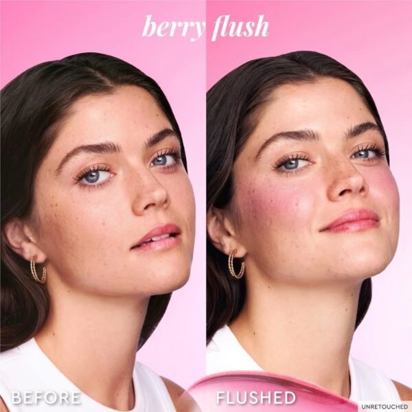 Glow Recipe Dewy Flush Duo - Berry Flush & Watermelon Flush Niacinamide Dewy Flush Tinted Serums - Glowy, Hydrating Cheek & Lip Stain for a Fresh, Dewy Flush (SET) - Image 8