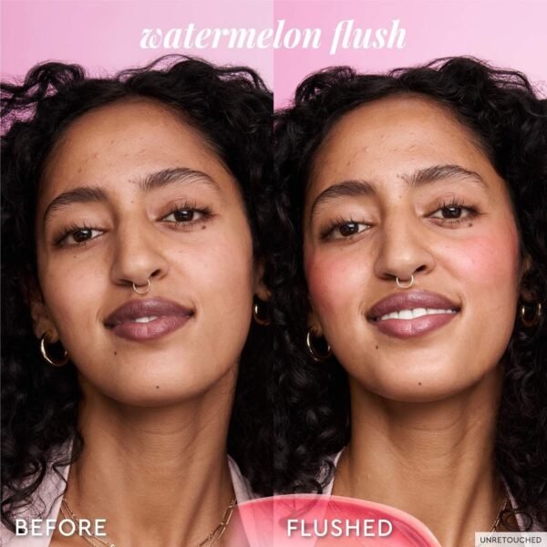 Glow Recipe Dewy Flush Duo - Berry Flush & Watermelon Flush Niacinamide Dewy Flush Tinted Serums - Glowy, Hydrating Cheek & Lip Stain for a Fresh, Dewy Flush (SET) - Image 7