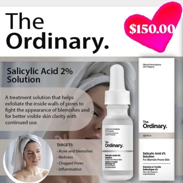 The Ordinary Salicylic Acid 2% Solution, Acne-Fighting Serum for Blemish-Prone Skin
