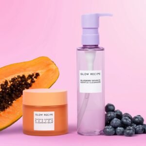 🍊🫐Clarifying Double Cleanse Duo 🍍🫐  FULL SIZE 100ml Enzyme Balm & 160ml Blueberry Cleanser