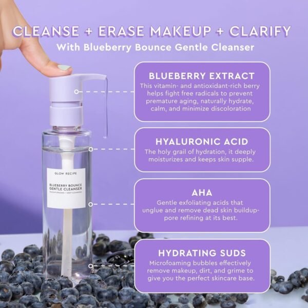 Blueberry Bounce Gentle Cleanser (Full Size) 160ml - Image 4