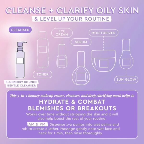 🍊🫐Clarifying Double Cleanse Duo 🍍🫐  FULL SIZE 100ml Enzyme Balm & 160ml Blueberry Cleanser - Image 6
