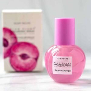 Glow Recipe Plum Plumping & Hydrating Hyaluronic Acid Korean Skin Care Serum - Antioxidant Anti Aging Face Serum + Vitamin B5 for Lasting Skin Barrier Repair & Firming Lines & Wrinkles - Vegan, 30ml
