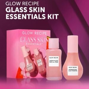Glow Recipe Glass Skin Essential Korean Skincare Kit - Includes Niacinamide Dew Drops Face Serum & PHA + BHA Face Toner - (2 Count)