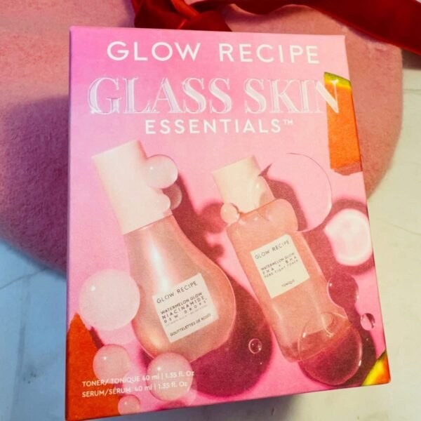 Glow Recipe Glass Skin Essential Korean Skincare Kit - Includes Niacinamide Dew Drops Face Serum & PHA + BHA Face Toner - (2 Count) - Image 2