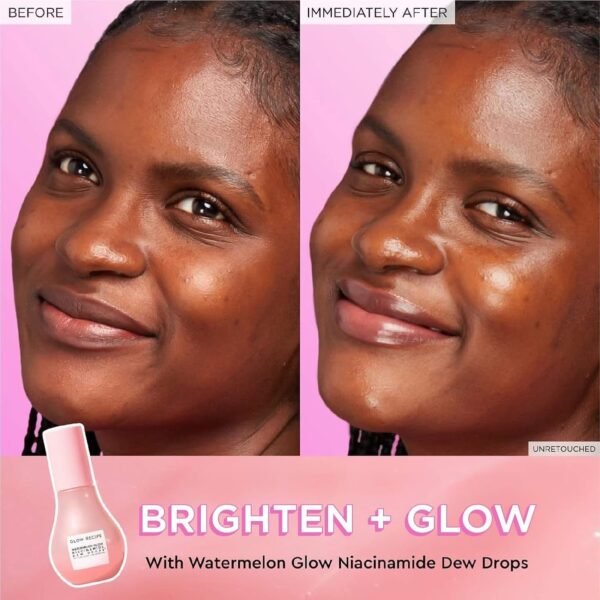 Glow Recipe Glass Skin Essential Korean Skincare Kit - Includes Niacinamide Dew Drops Face Serum & PHA + BHA Face Toner - (2 Count) - Image 3